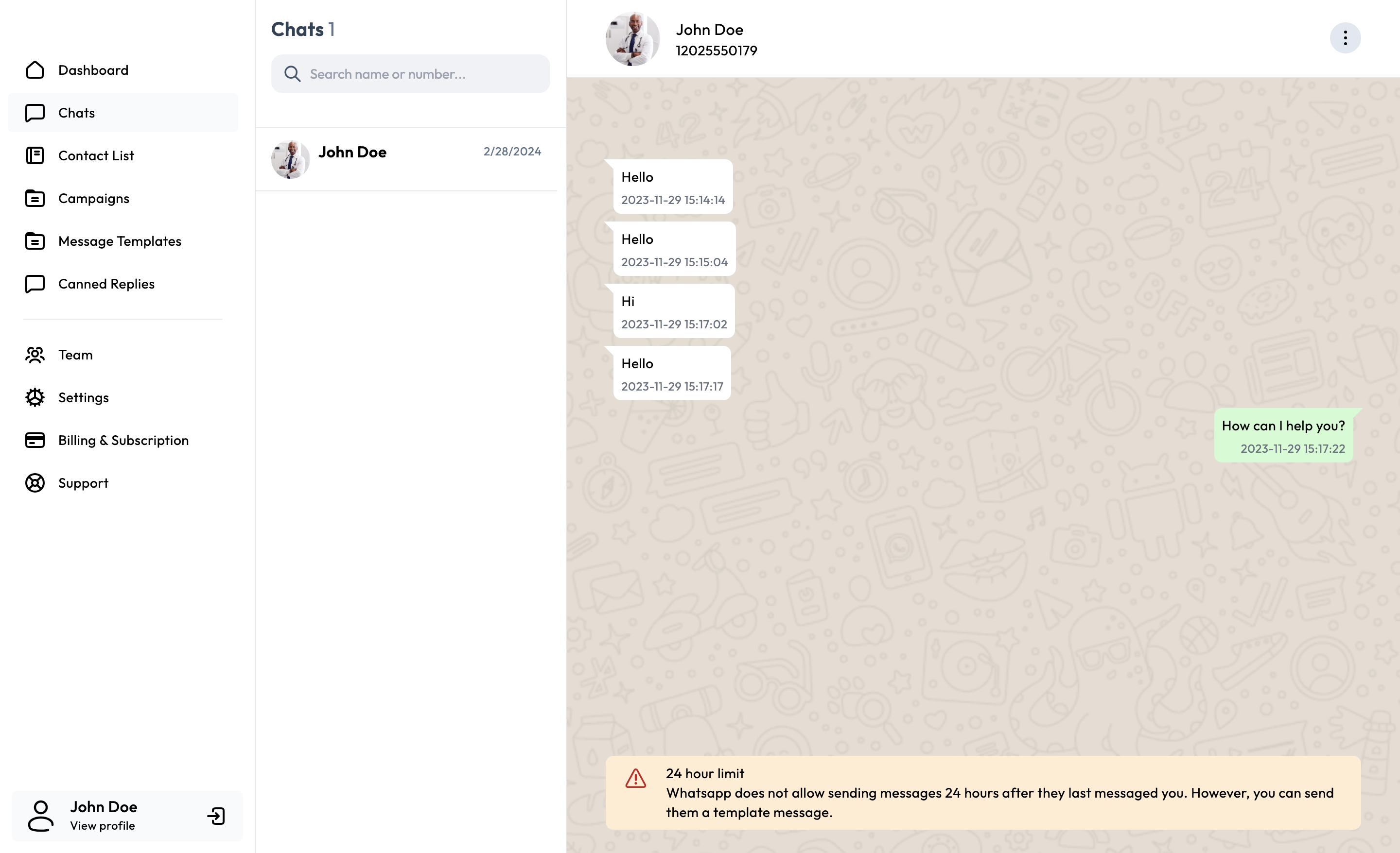 Dashboard nerdcom app bot